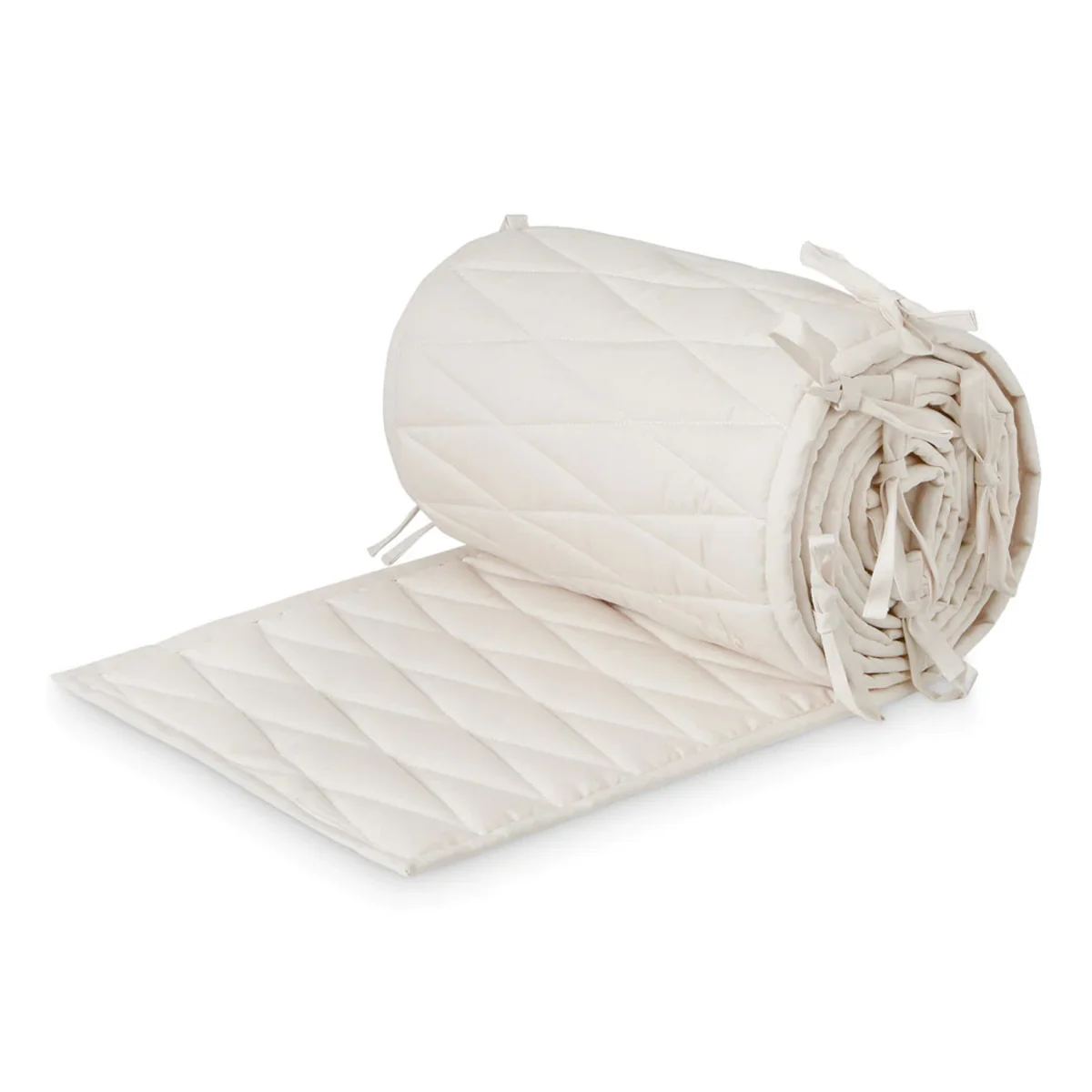 Cam Cam Copenhagen - Bettumrandung mit Harlequin-Stickerei, sand