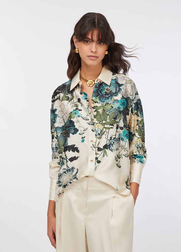 Camicia in twill stampato