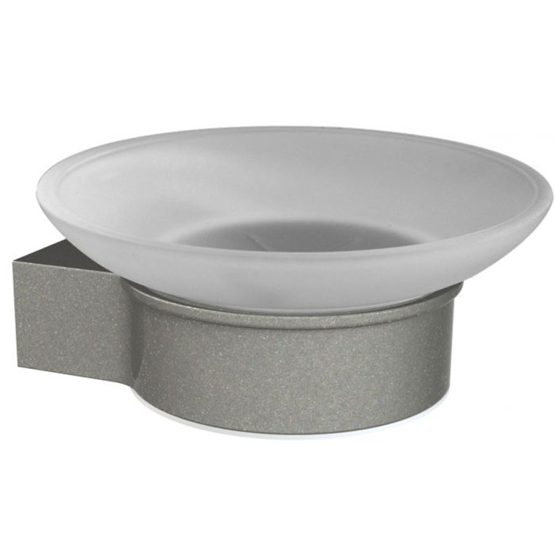 Porte-savon Loft Game gris mat ALLIBERT