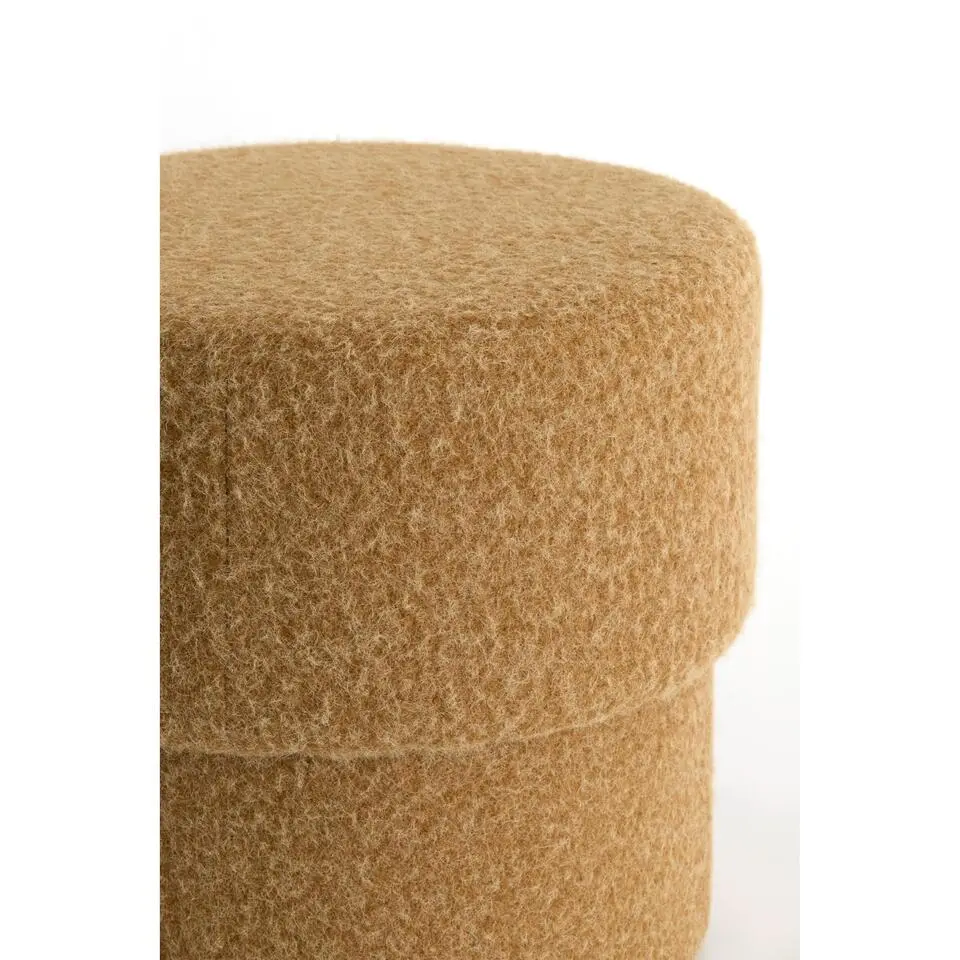 Poef Muno - Donkerbruin - &Oslash;50x45cm