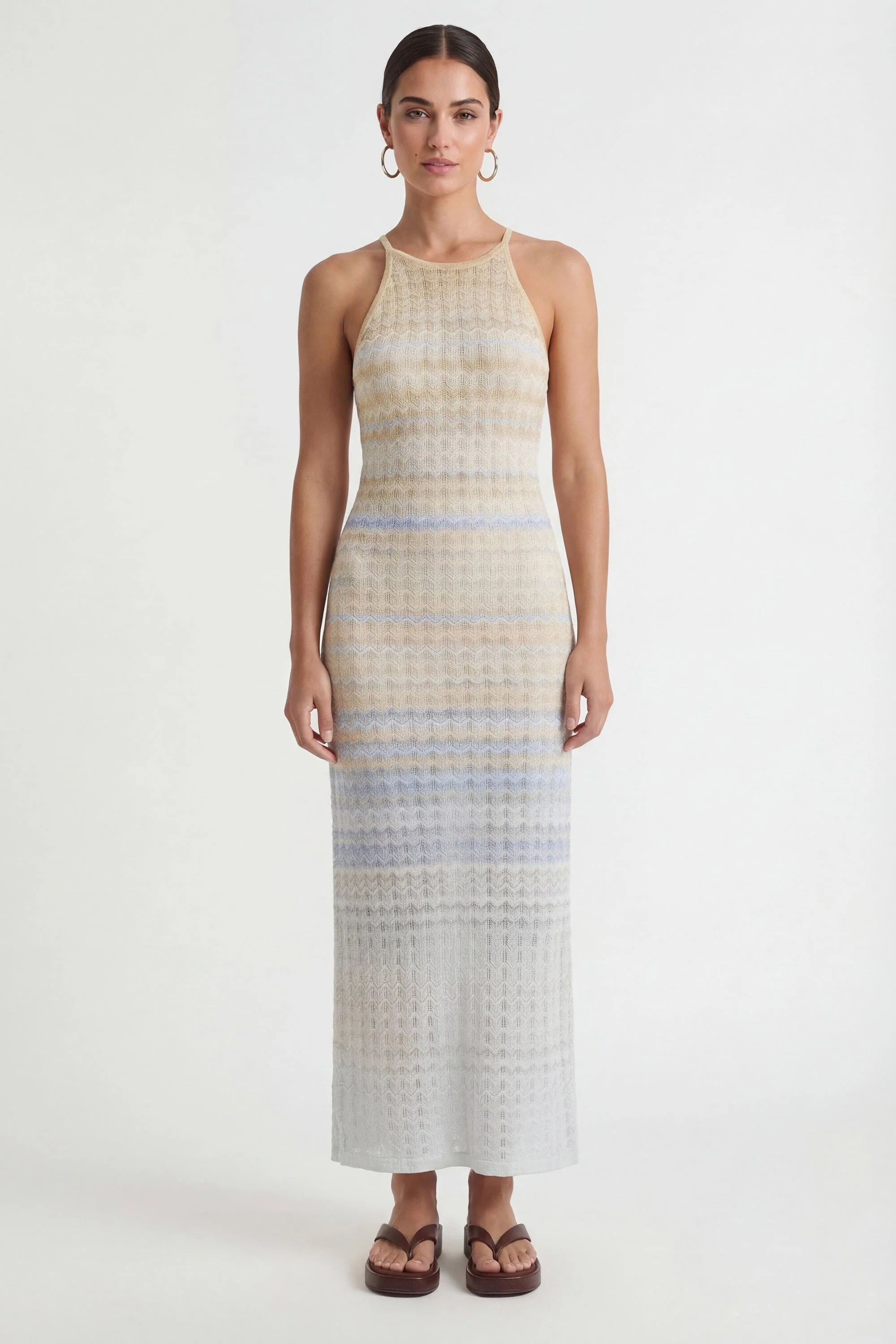 ROBE MAILLE - CYNTHIA - BLEU