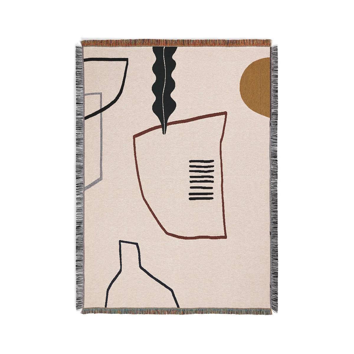 Ferm Living - Mirage Decke, 120 x 170 cm, off-white