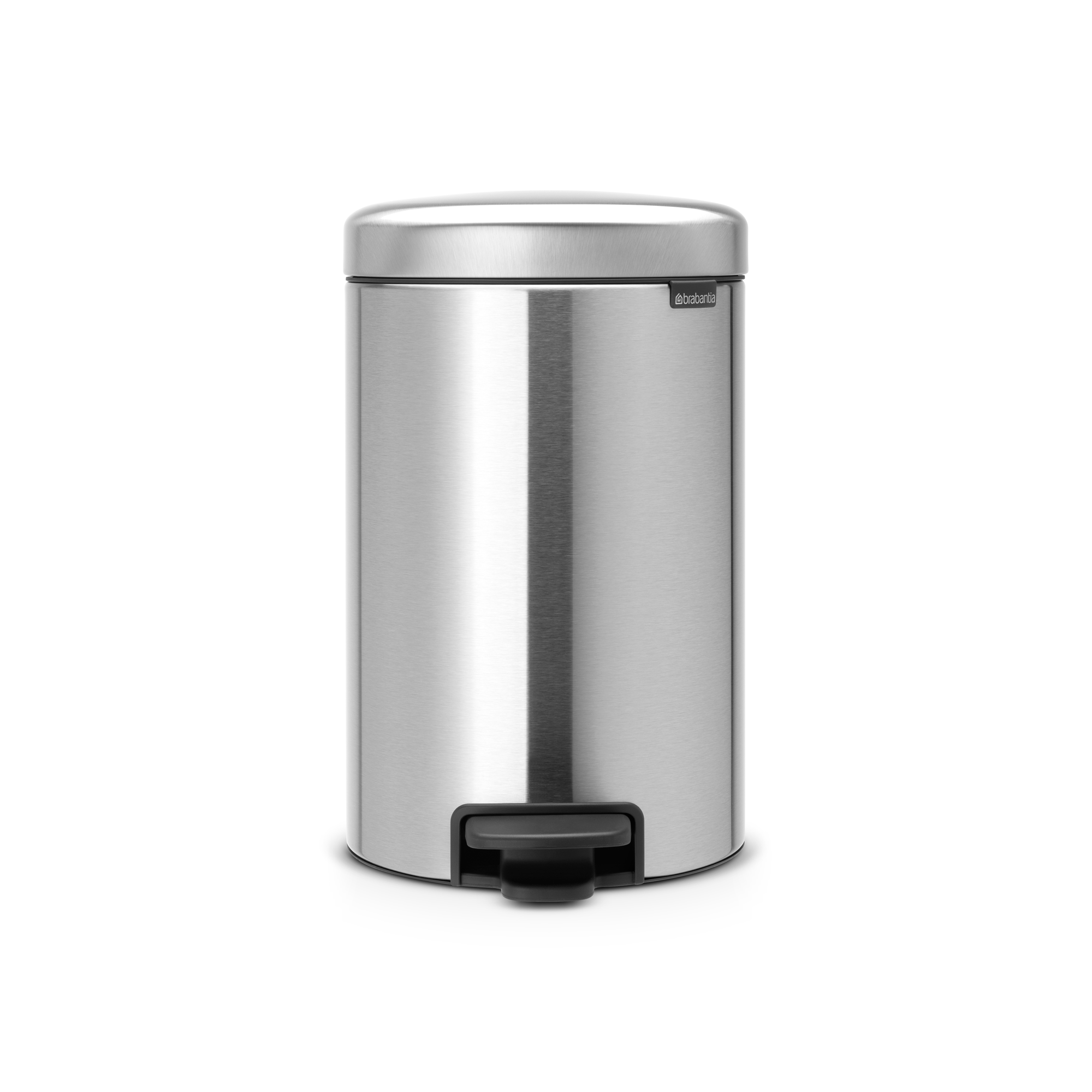 Brabantia NewIcon Pedaalemmer, 12 liter, kunststof binnenemmer - Matt Steel