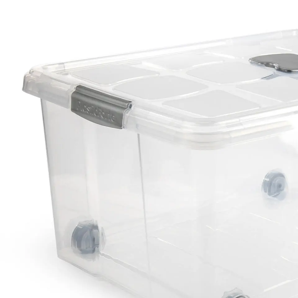 Plasticforte Opslagbak met deksel - 1x - 57L - 62 x 45 x 32 cm