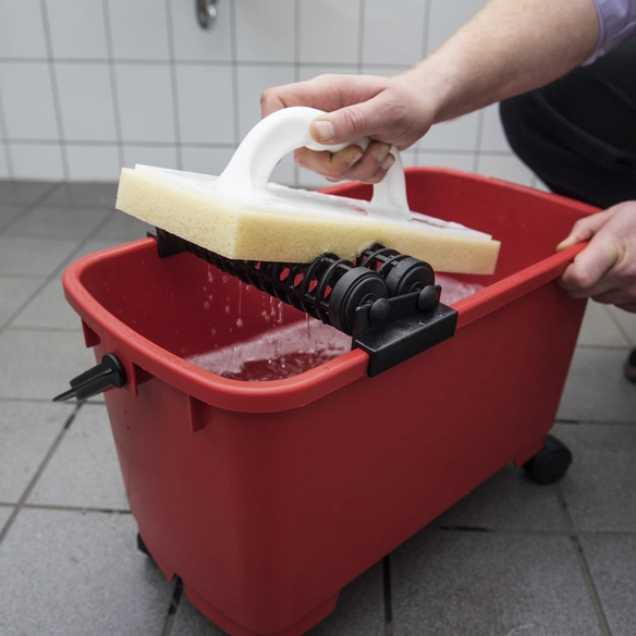 Fliesenrollenwaschset, inkl. Eimer und Rollenaufsatz, Kunststoff