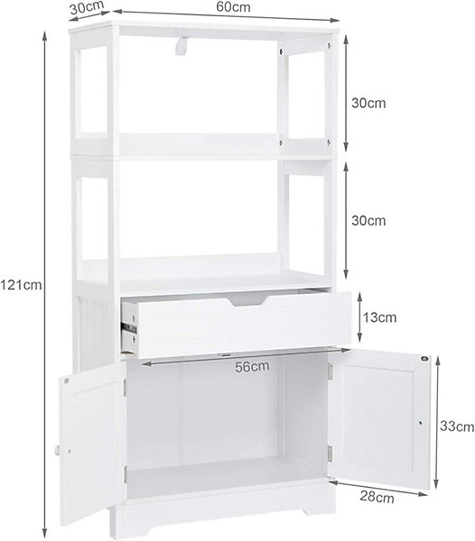 Meuble de Rangement - Etagères - Tiroirs - Armoire - Porte - Salle de Bain Cuisine Salon