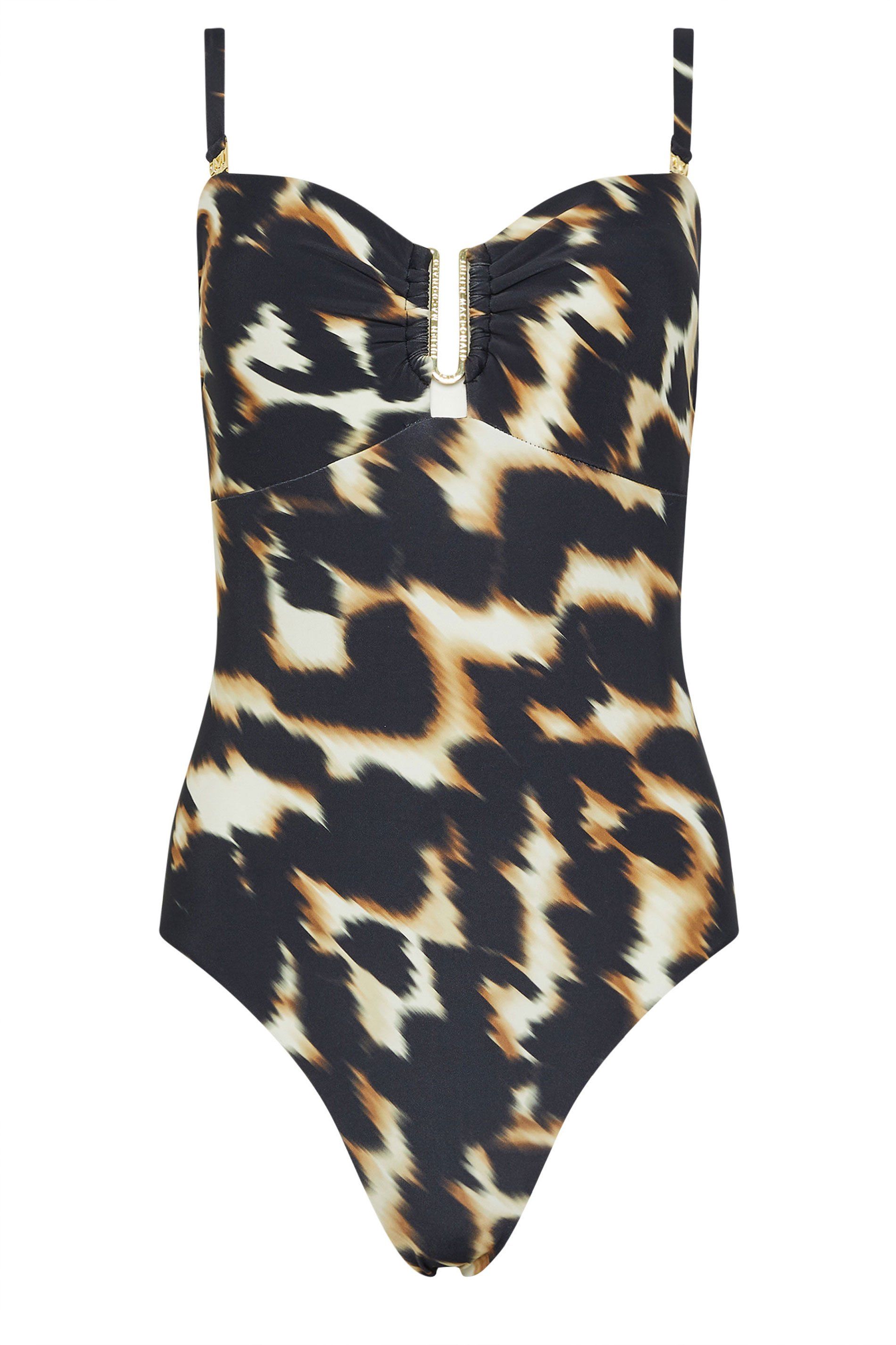 Star by Julien Macdonald Leopard Print Tummy Control Swimsuit