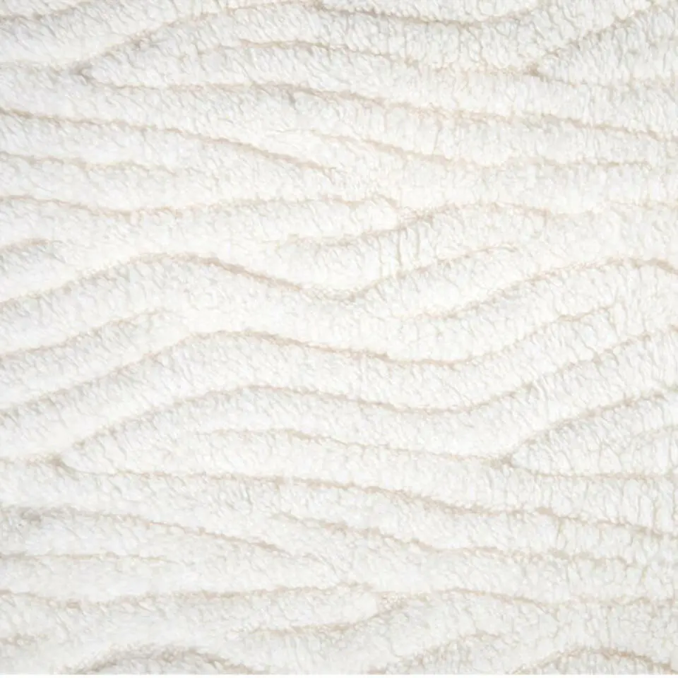 Plaid/bankdeken Columbia - ivoor wit - 180x220 cm - waves motief