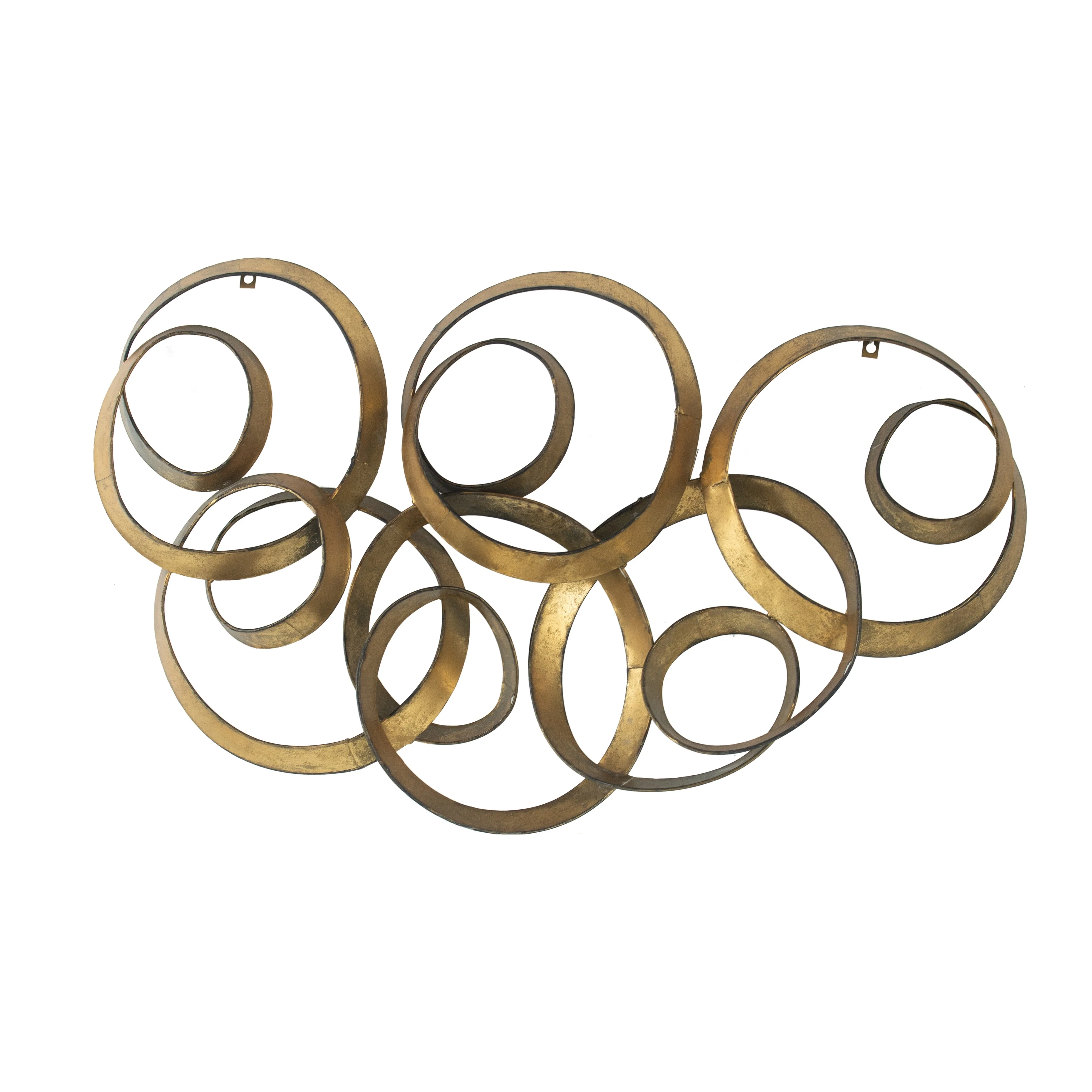 Modern Gold Leaf Wall Decor Iron Art Decorative Wall Decor Easy Install, for Living Room Office and Bedroom