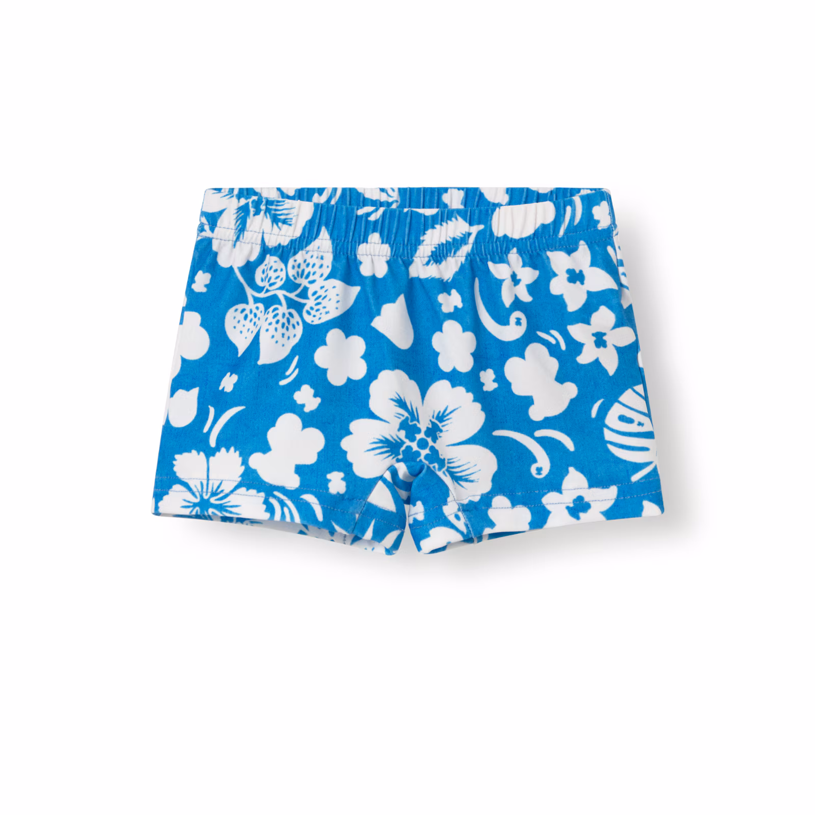 Bañador bóxer de niño Flower azul
