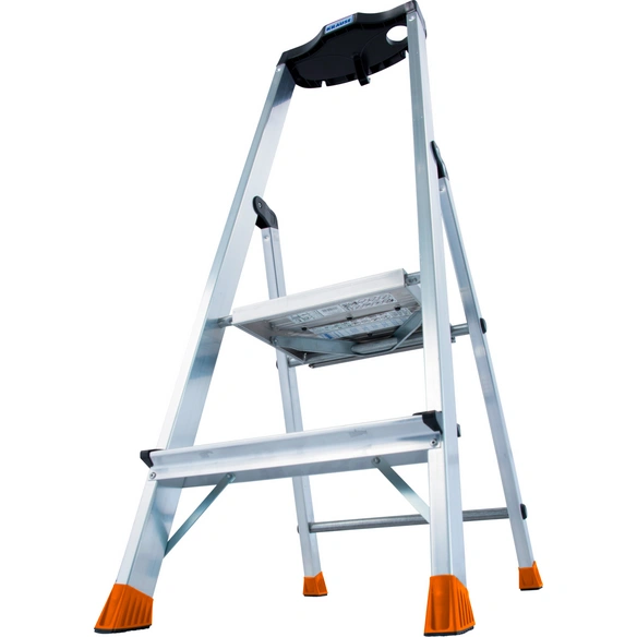 Stufen-Stehleiter »MONTO Sepuro«, 2 Sprossen, Aluminium