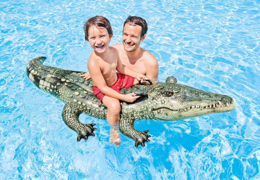Dmuchana zabawka do pływania 170 x 86 cm INTEX 57551 Aligator realistyczny