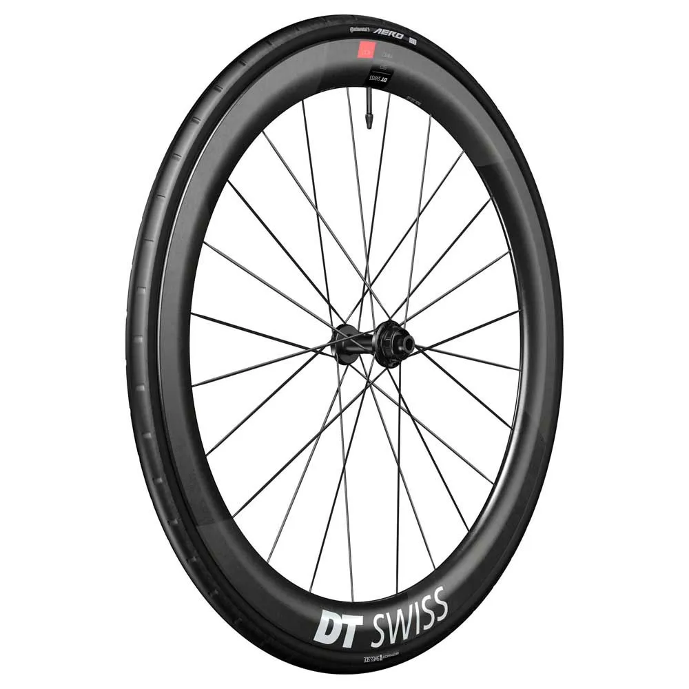 DT Swiss ARC 1100 DICUT 50 Disc CL Tubeless   Continental Aero 111 700 x 26 road front wheel