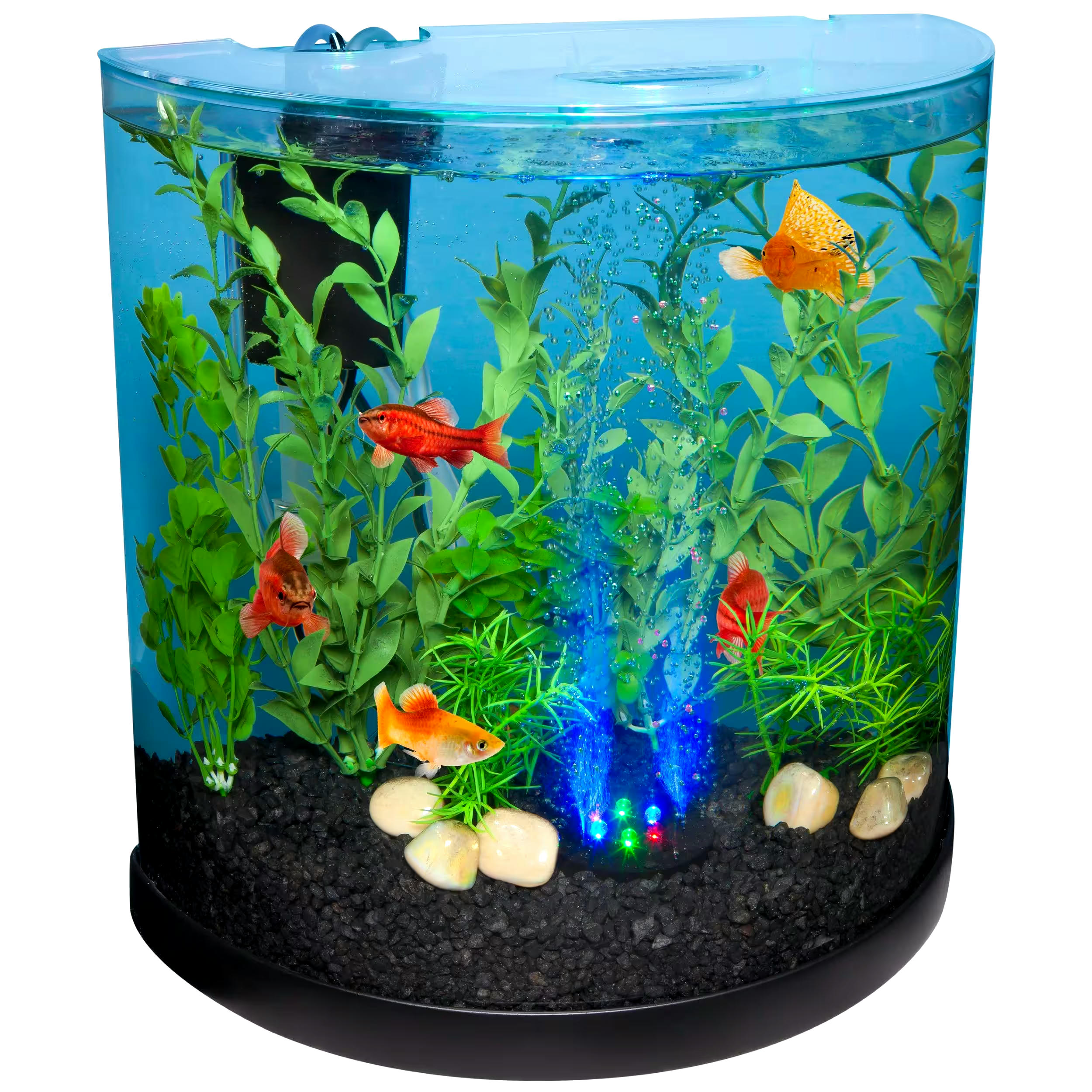 TetraMin Bubbling LED Starter Aquarium Kit, 3-gal