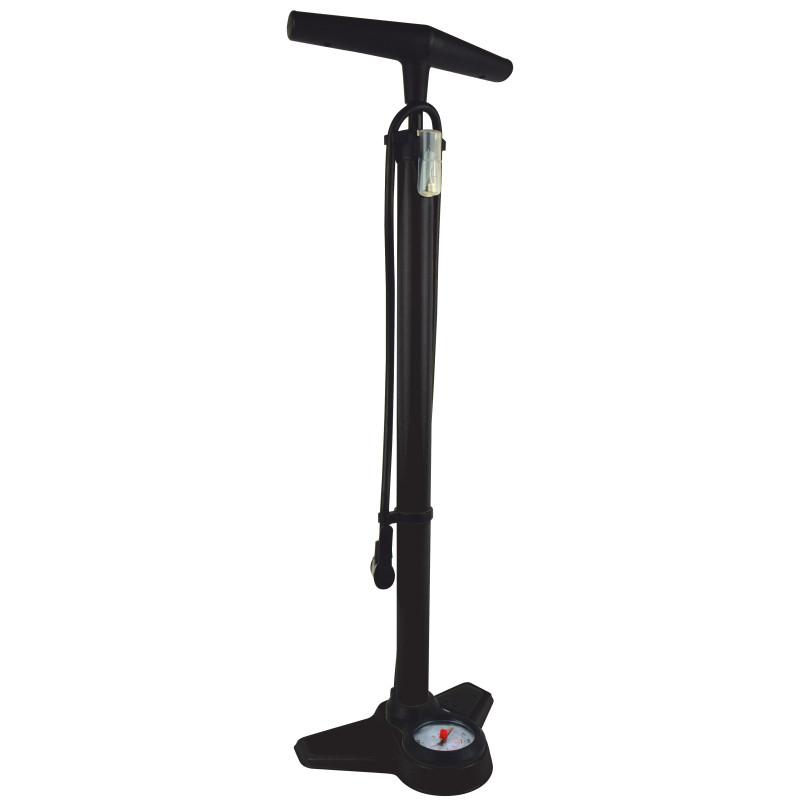 Pompe à pied avec manomètre Pro pour vélo