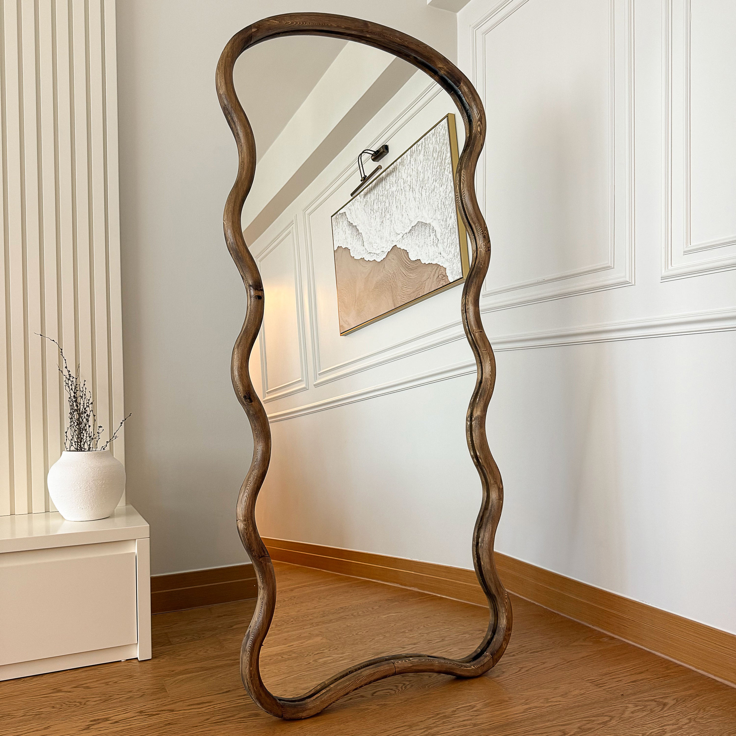 by fonQ Mirra Spiegel 180 x 80 cm - Walnoot