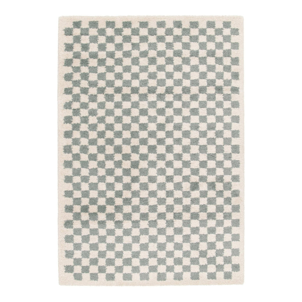 AFK Living vloerkleed Checkers - zeer zacht - groen - 160 x 230 cm