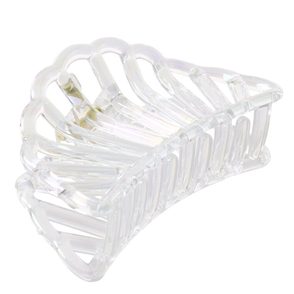 Pince cheveux coquillage blanc nacré L6cm