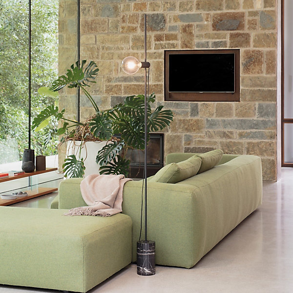 Ideal Lux EVA Lampadaire noir, interrupteur intégré
