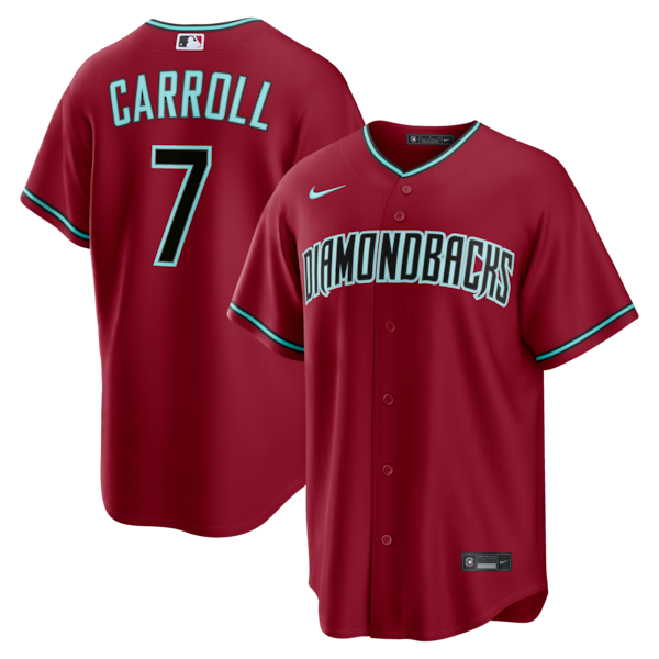 Corbin Carroll Arizona Diamondbacks Nike Alternate 2 Replica Jersey - Crimson/Black/Gray