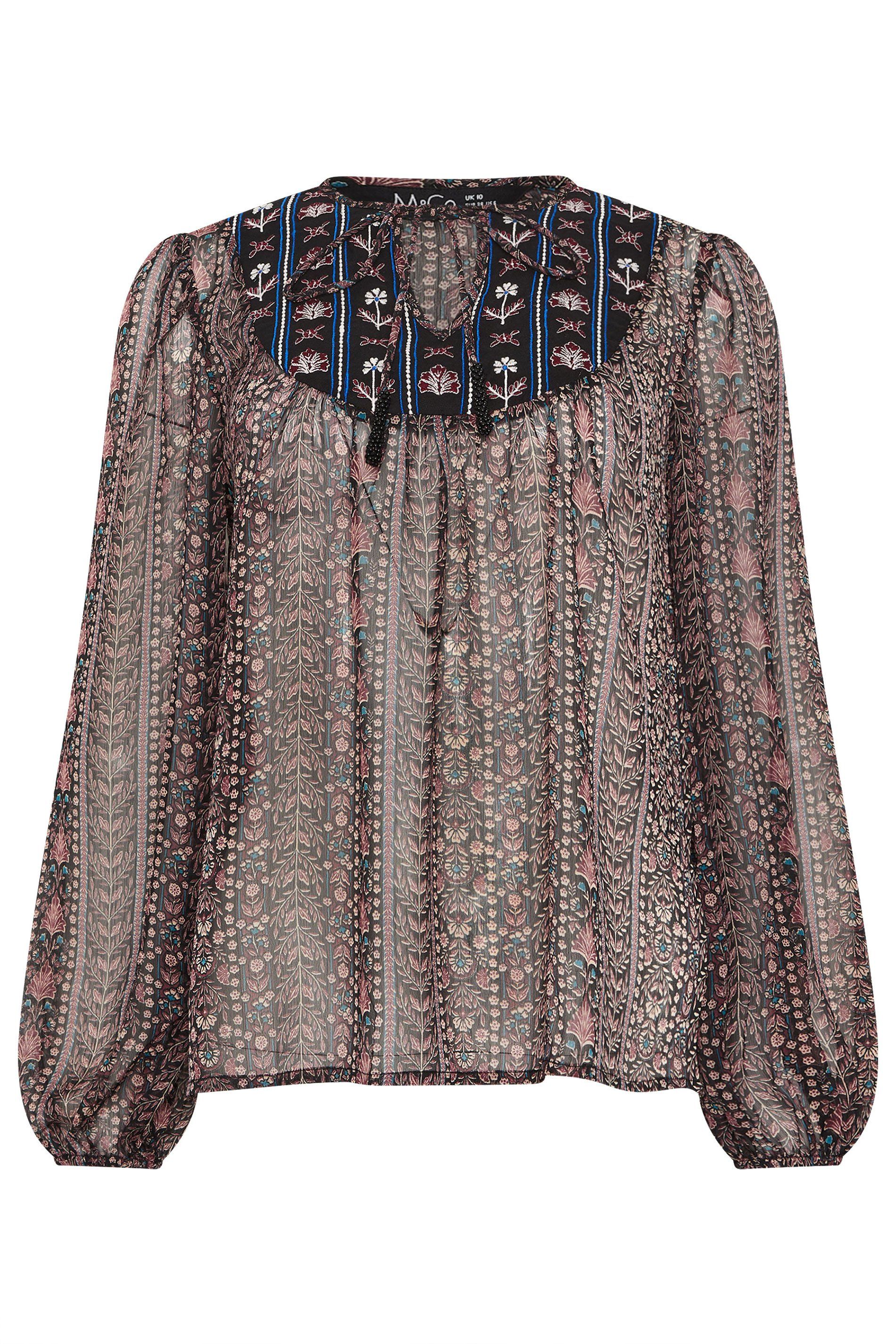 M&Co Long Sleeve Blouse