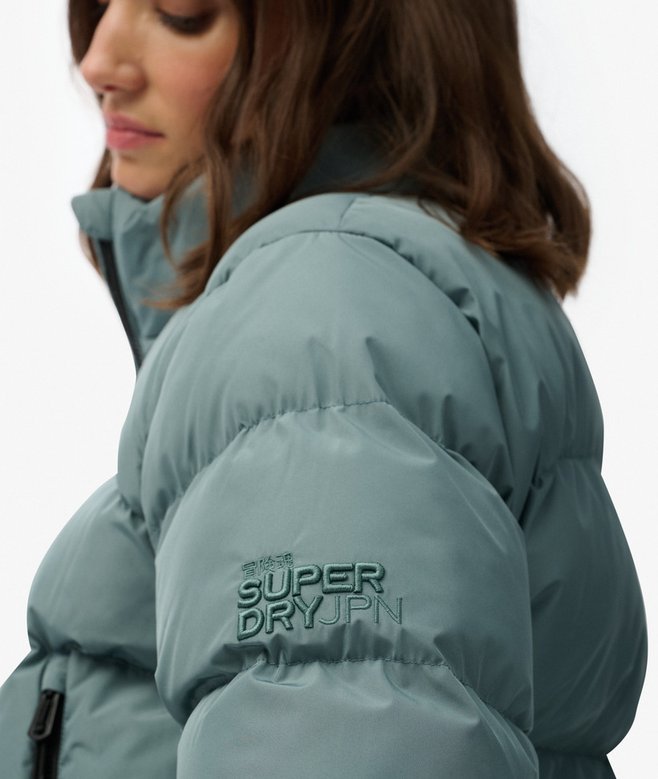 Non Hooded Sports Puffer Jacket