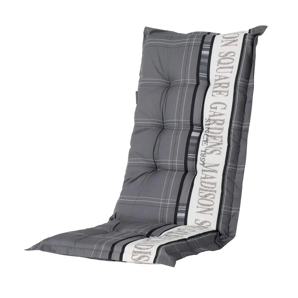 Madison - Tuinkussen Madison garden grey - Ca. 123x50 cm - Set van 4