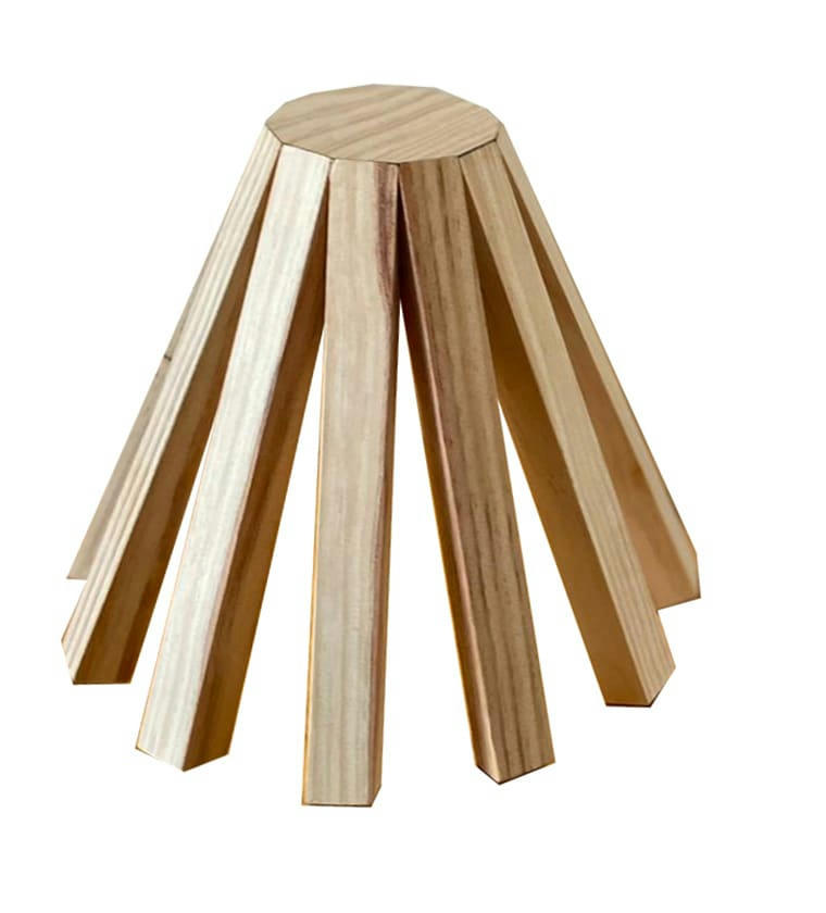 - Veilleuse rechargeable en bois massif