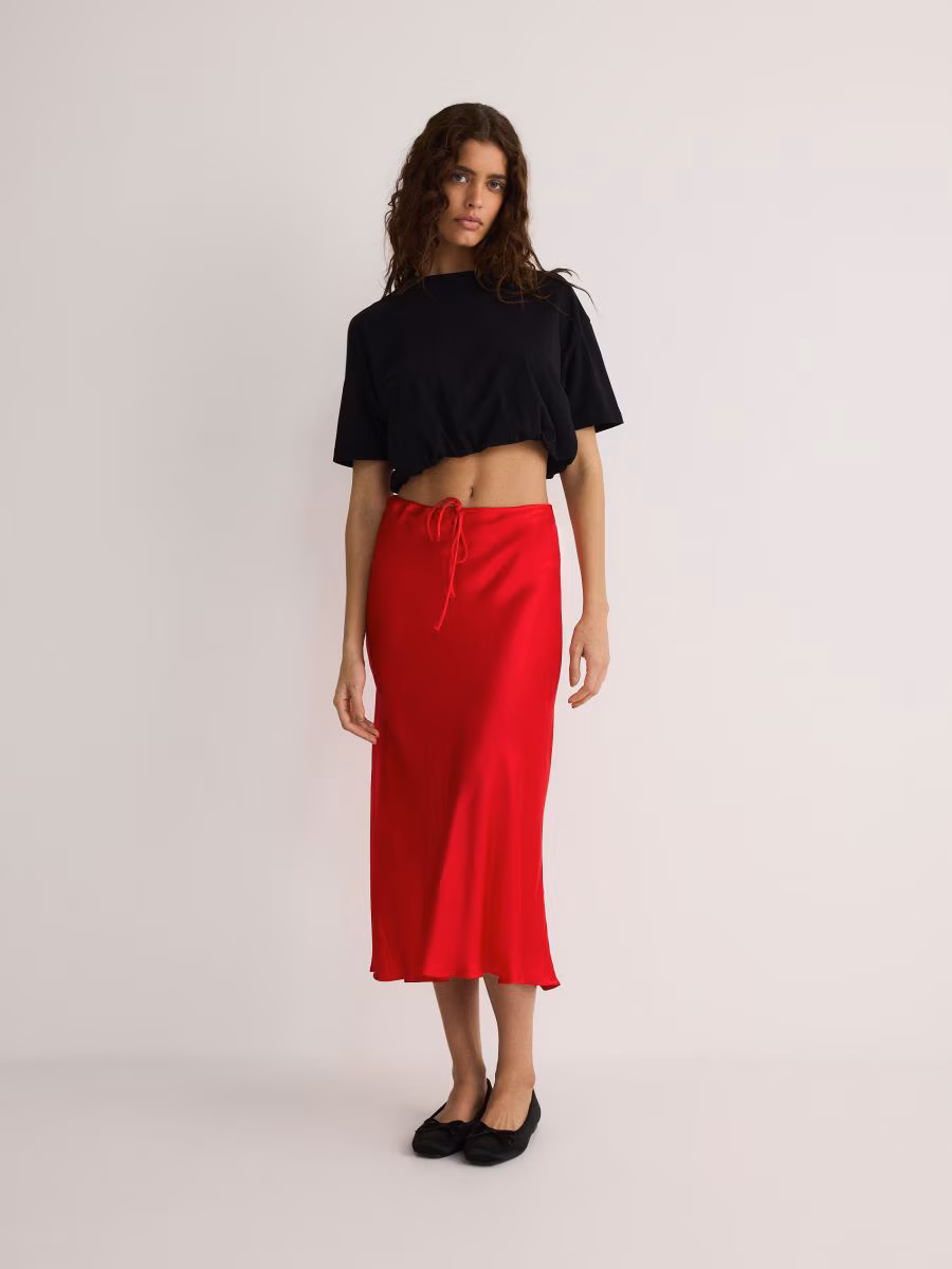 Viscose Midi Skirt