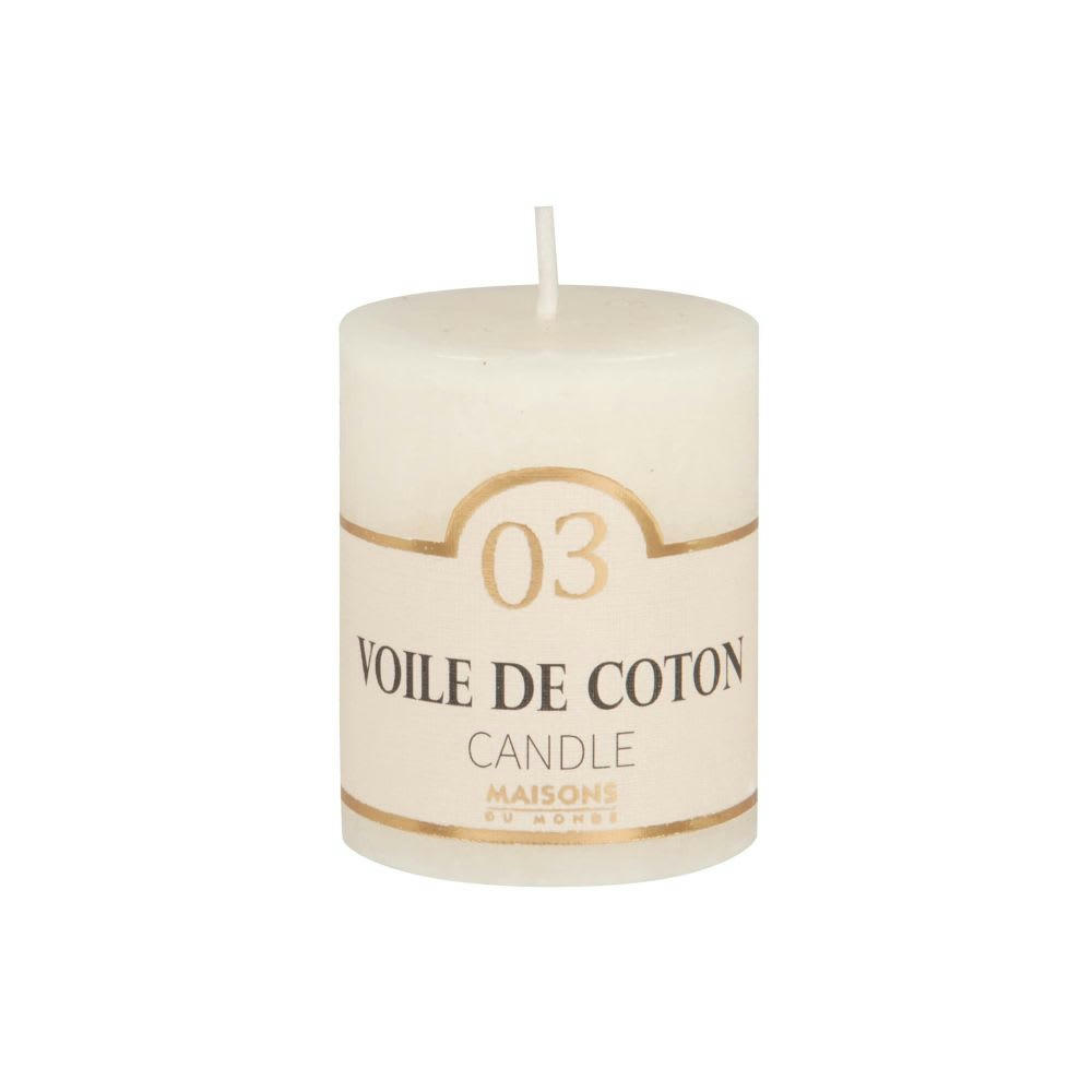 COLORAMA - Bougie parfumée blanche H6, 75g