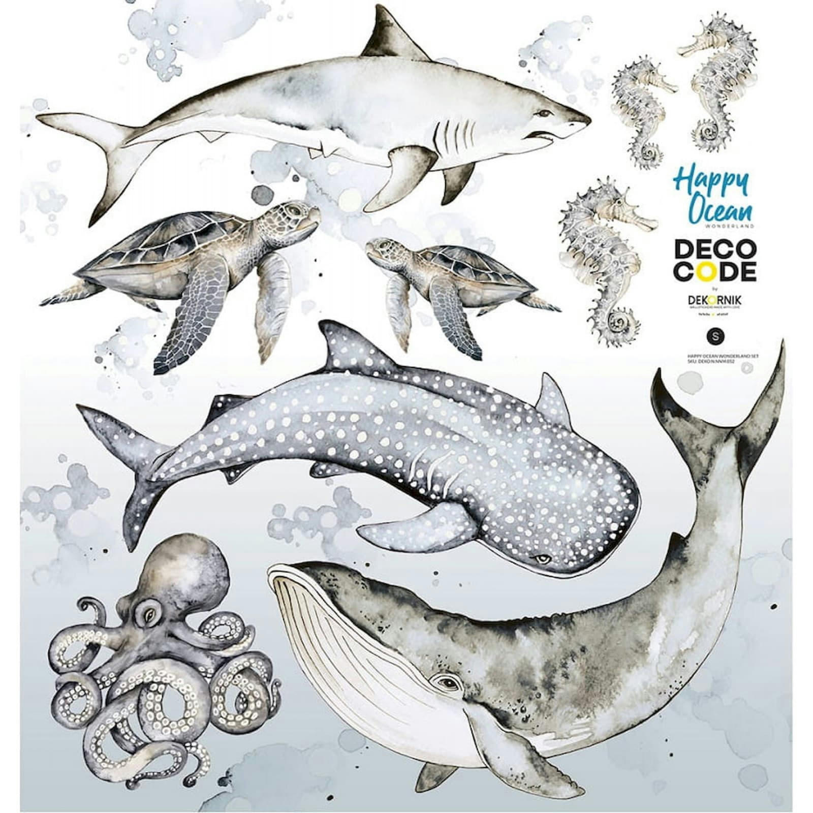 KIDS - Sticker mural Polyester Bleu