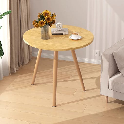 SOGA 2X 60x60cm Walnut Small Side Coffee Table Living Room Balcony Home Decor Style