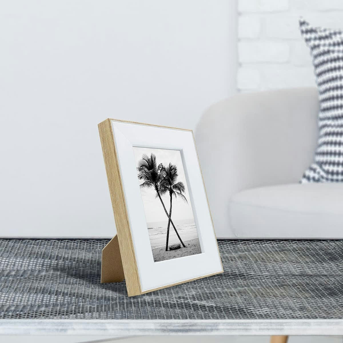 NEWTON - Cadre photo brut 10x15 cm résine recyclée