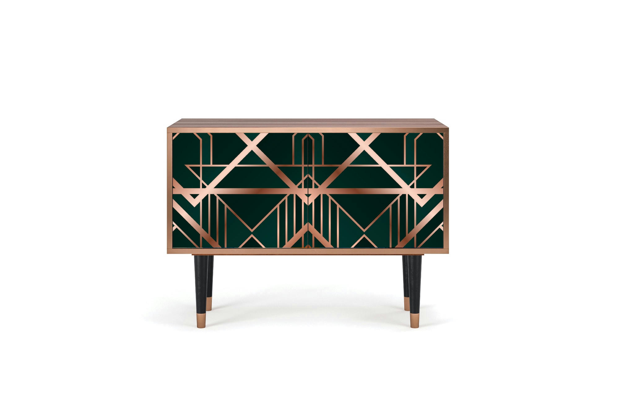 EMERALD GATSBY - Buffet bas  vert 2 portes L 94 cm
