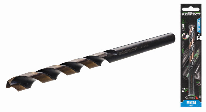 Wiertło do metalu HSS długie - blister ø 1,0 x 56 mm , opakowanie 3 szt. STALCO PERFECT S-72147