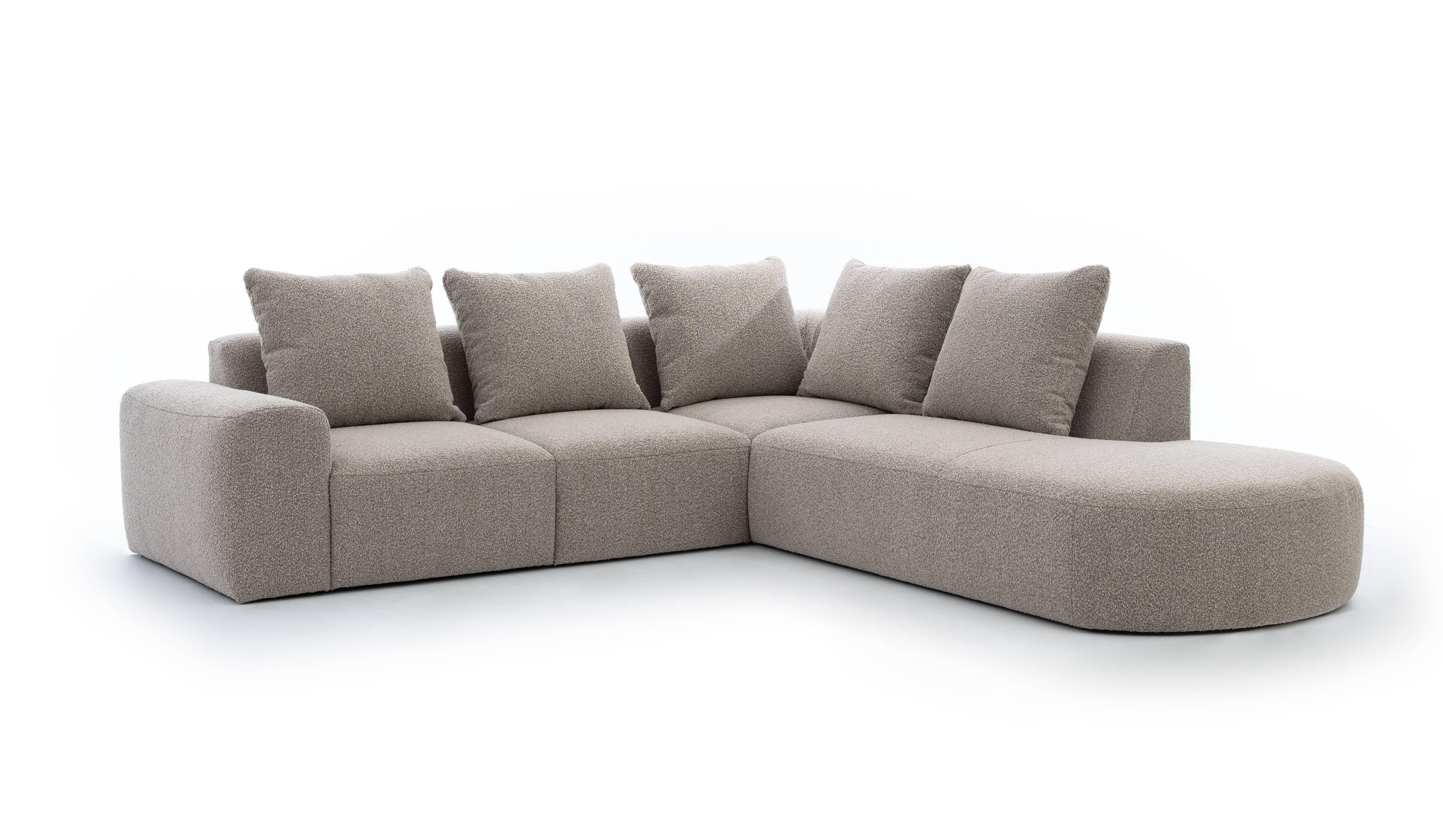 Hoekbank Arrezzo Big rechts bouclé