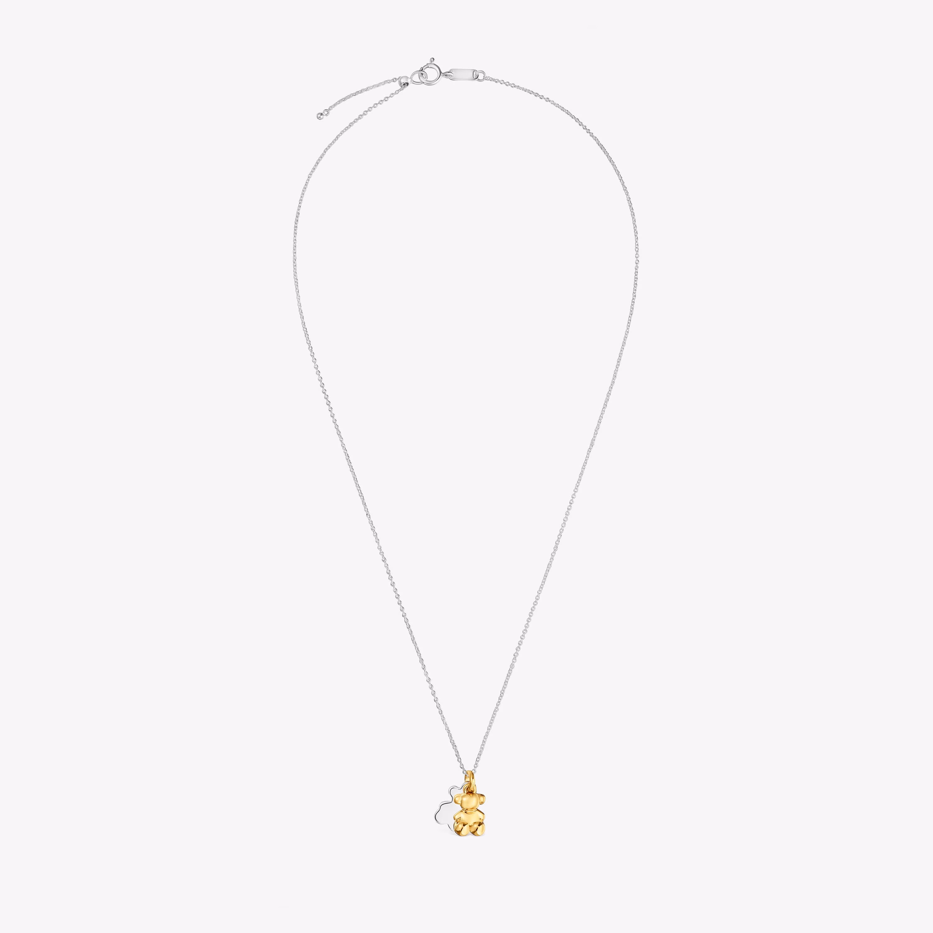 Collar bicolor con doble oso Bold Bear
