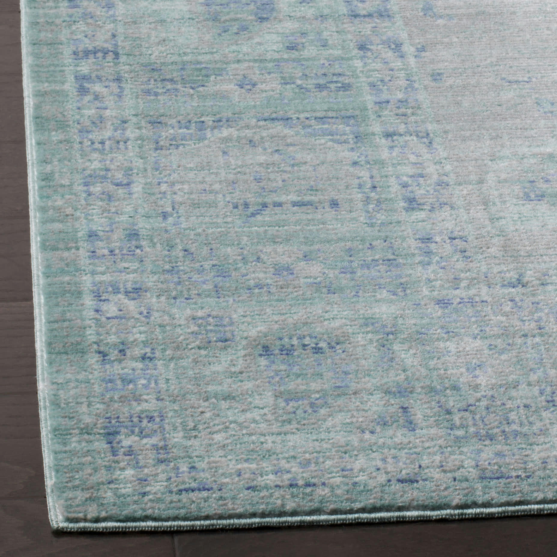 VALENCIA - Tapis de salon interieur en teal & multi, 152 x 244 cm