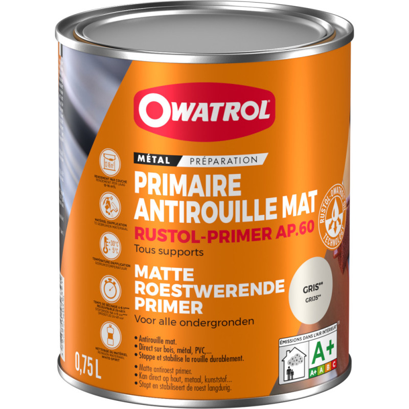 Primer Rustol AP60 gris 0,75L OWATROL
