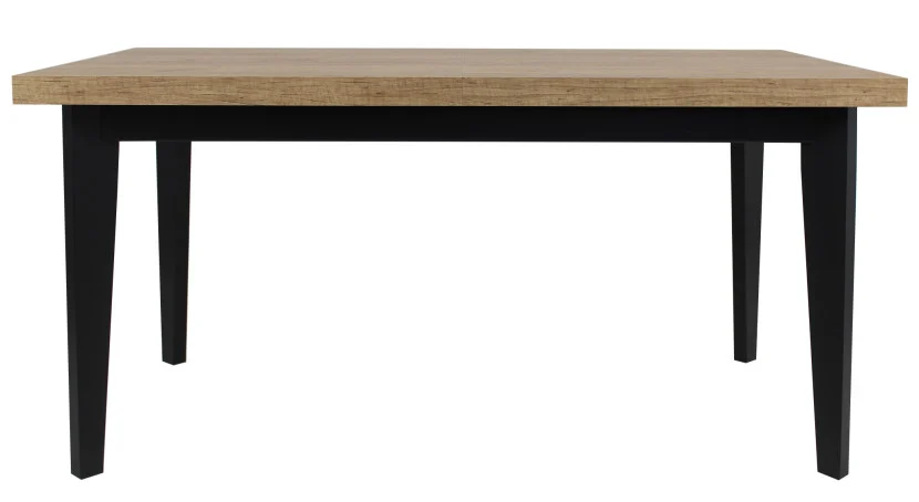 Stół Loft czarny rozkładany Dąb Craft 90x170/250