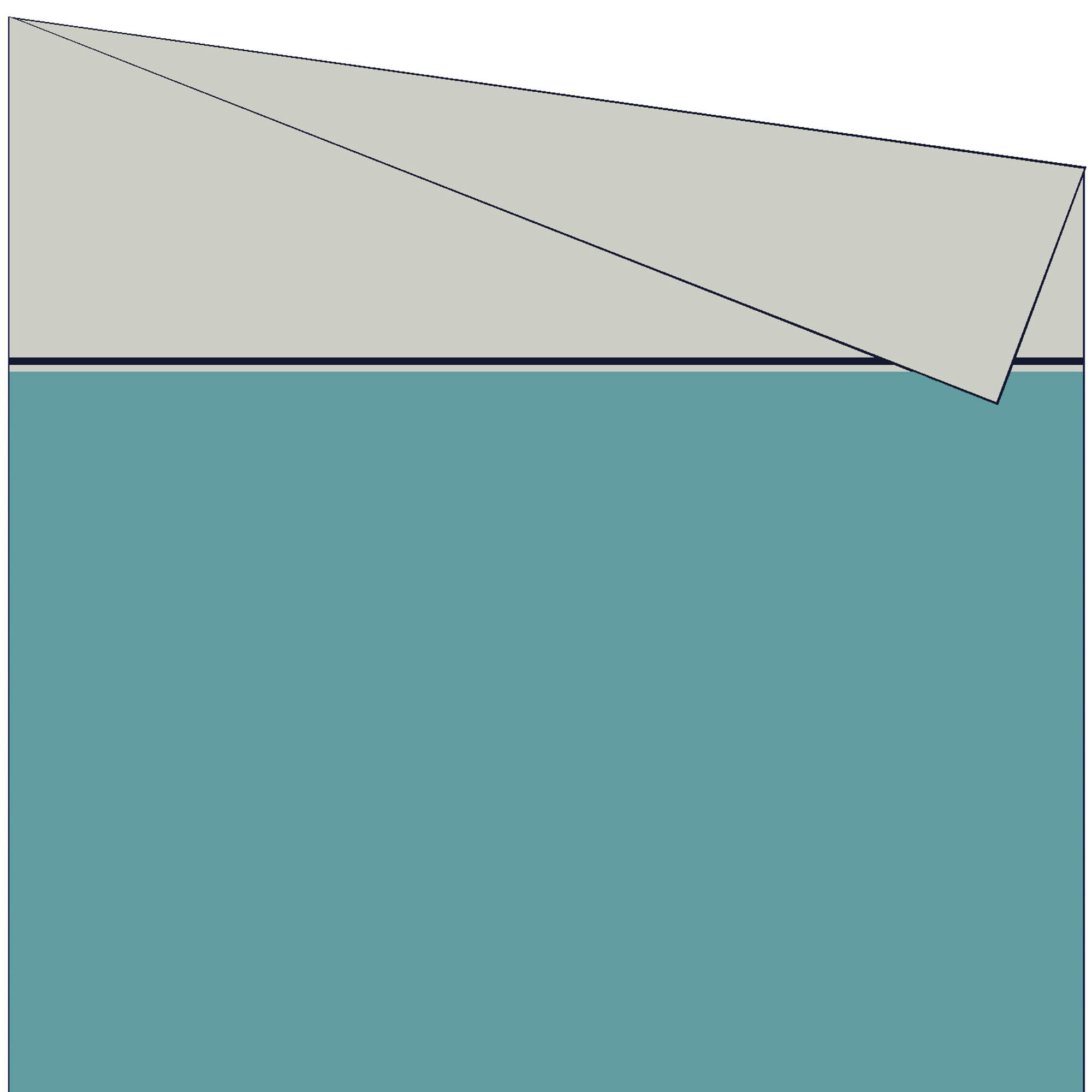 DUO - Housse de couette en coton bicolore 200 x 200