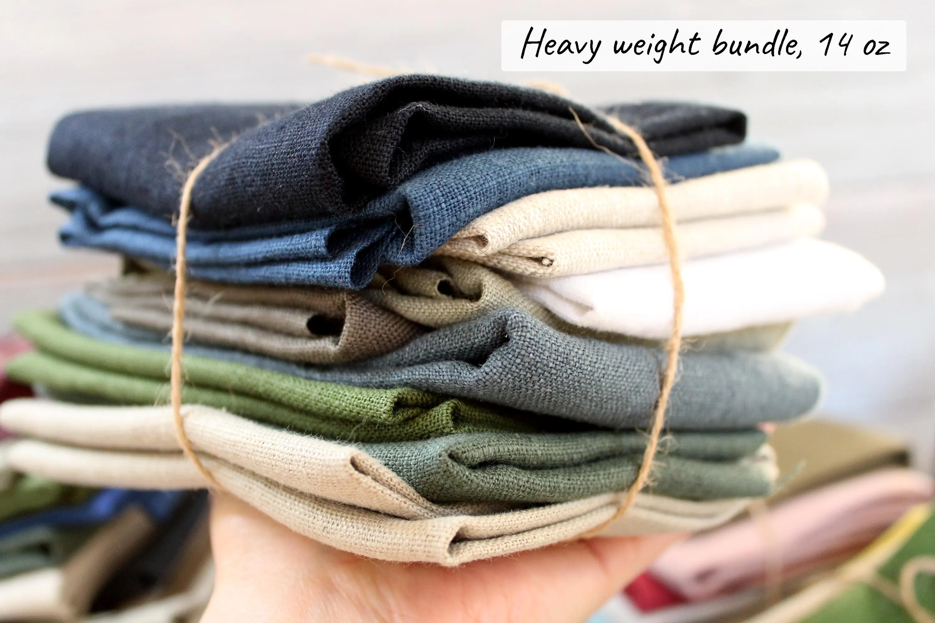 Linen Fabric Remnant For Craft Projects (14 oz) - Premium 100% European Linen, Quilting fabric Linen Scraps , Sustainable Crafting Material