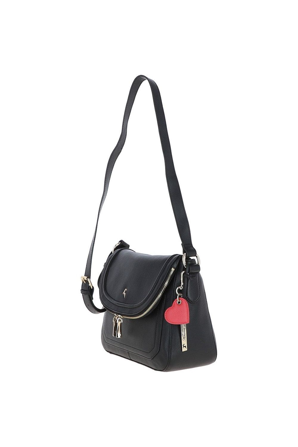 Ashwood Leather Dazzling' Flap Over Real Leather Shoulder Bag