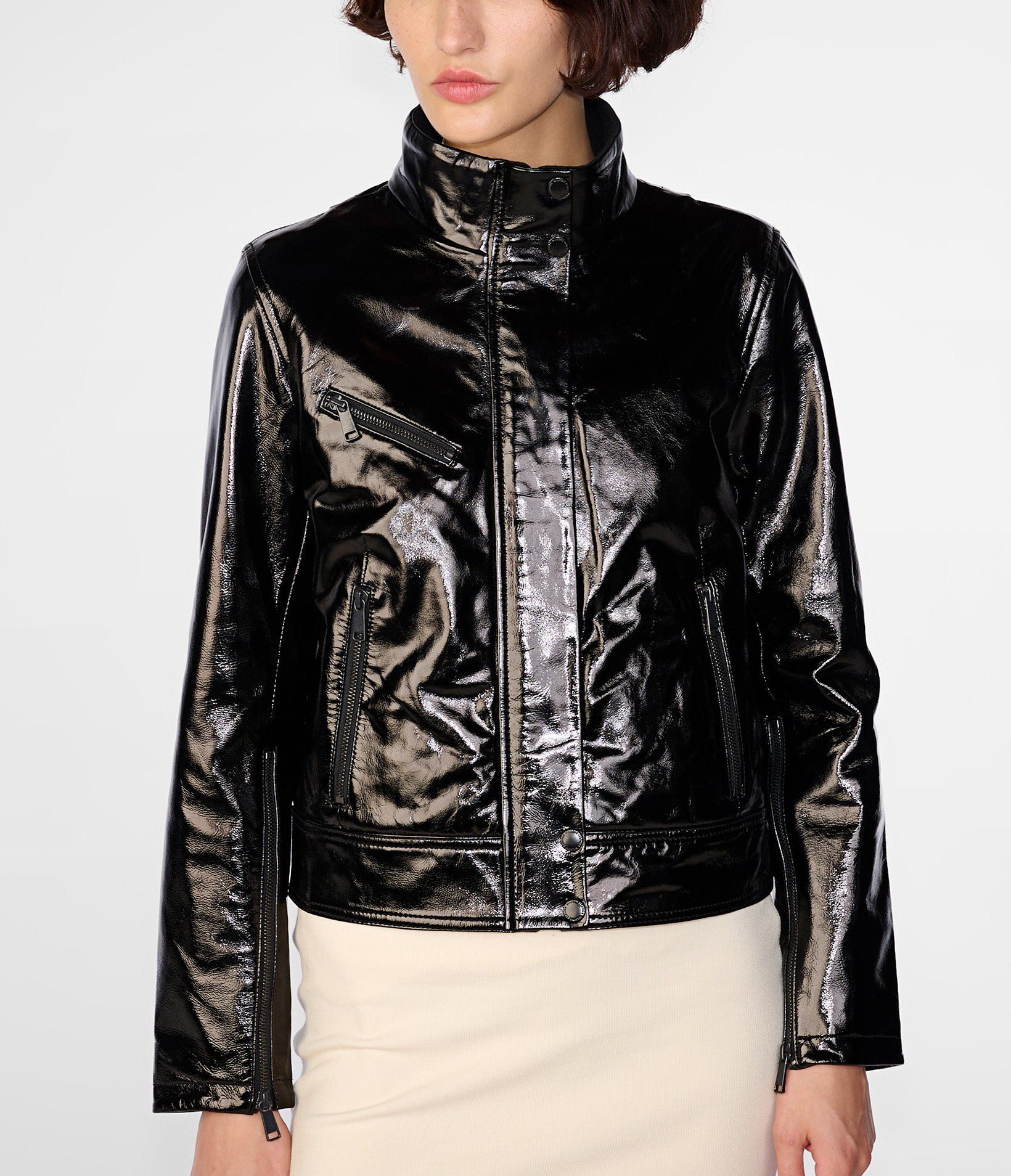 Selena Shine Stand Collar Jacket