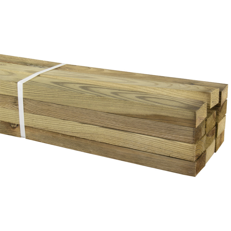 Bois brut 240 x 4 x 2,2 cm 12 pièces
