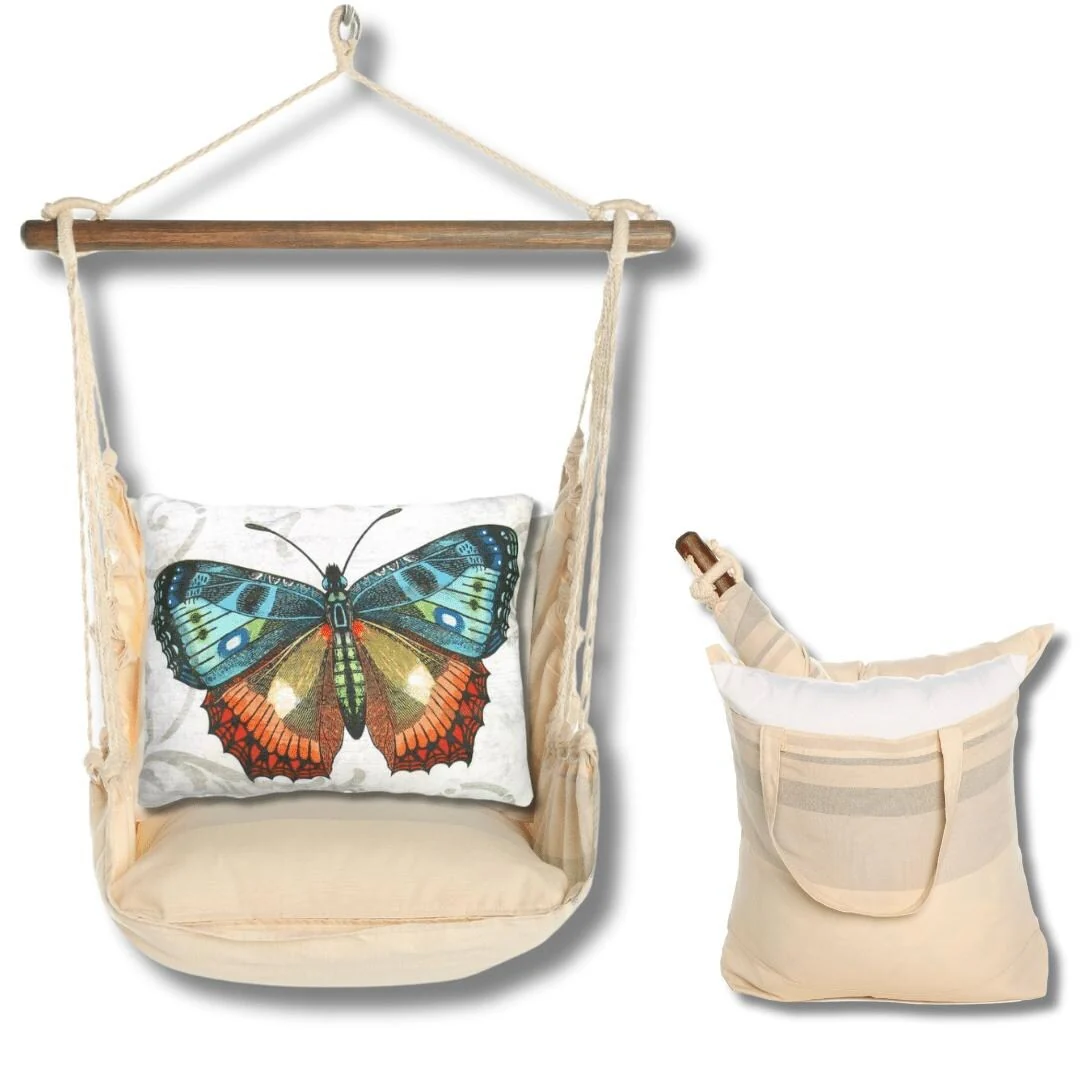 Magnolia Casual Swing Set 4 piece - Magnolia Stripe w/ Butterfly M2