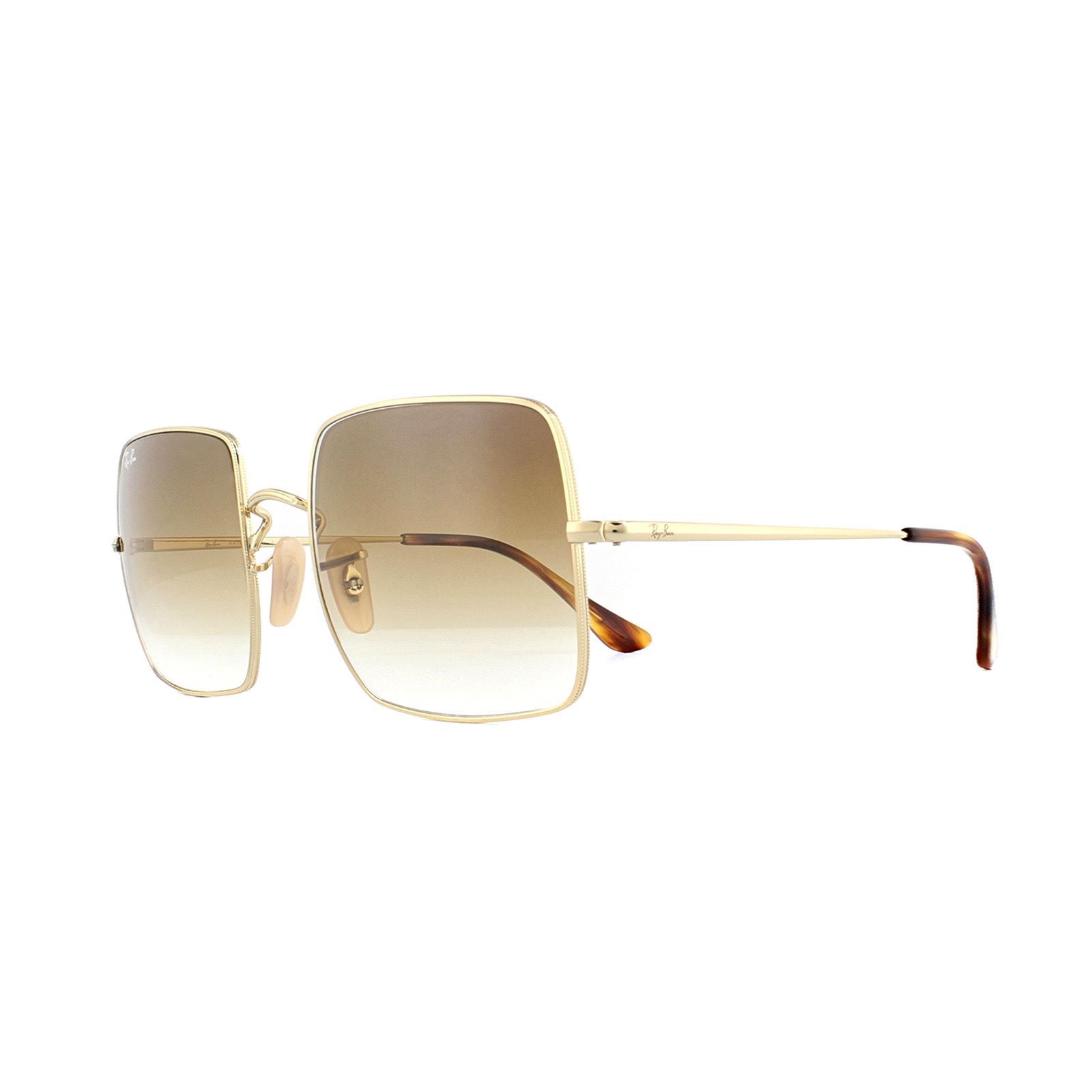 Ray-Ban Square Gold Light Brown Gradient Square RB1971 Sunglasses