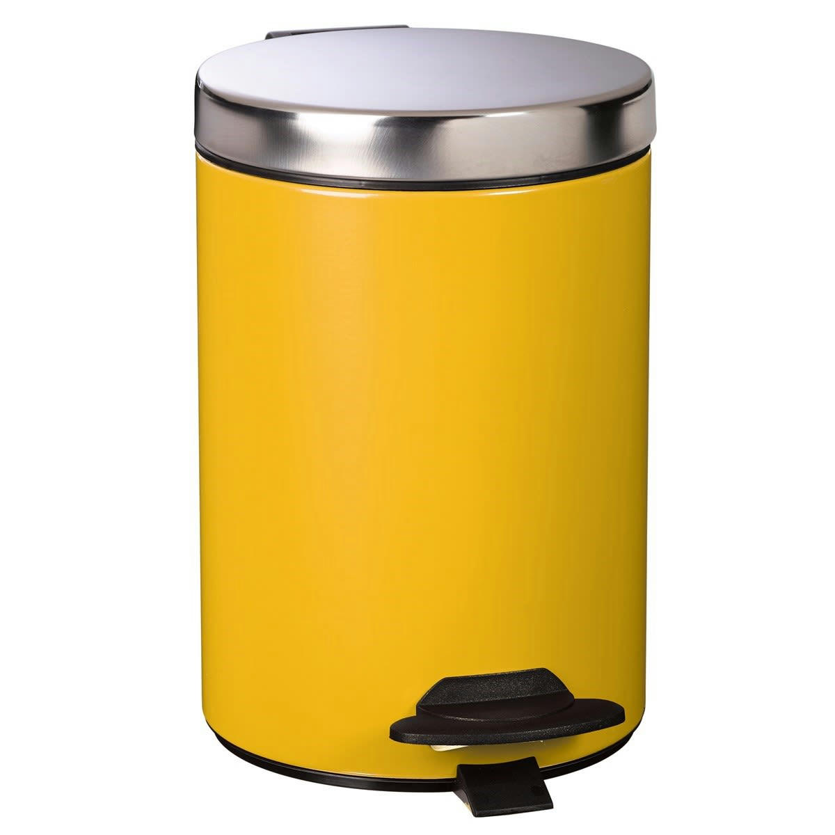 DUO - Poubelle 3L DUO en Métal Jaune moutarde