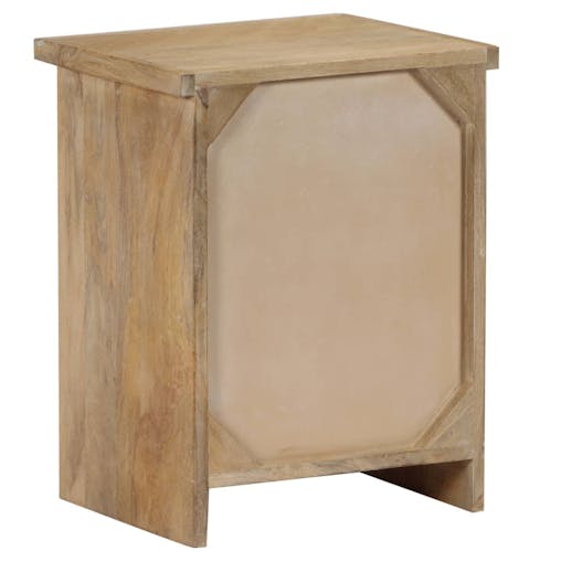 NNEVL Bedside Table Solid Mango Wood 40x30x50 cm