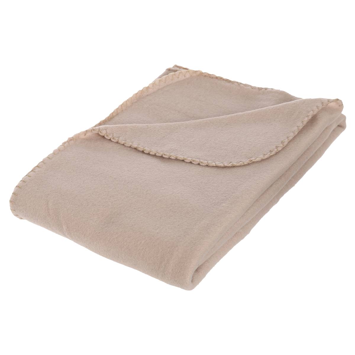 Fleece plaid Beige, 125x150 cm